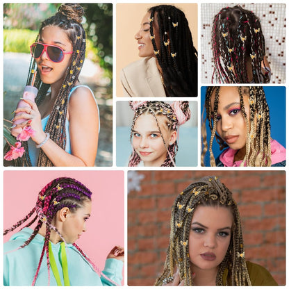 Ouligay 30 Pcs Gold Butterfly Hair Clips for Women – Hollow Butterfly Metal Claw Clips Strong Hold, 3D Gold Jewelry Hair Accessories for Fashion Styling