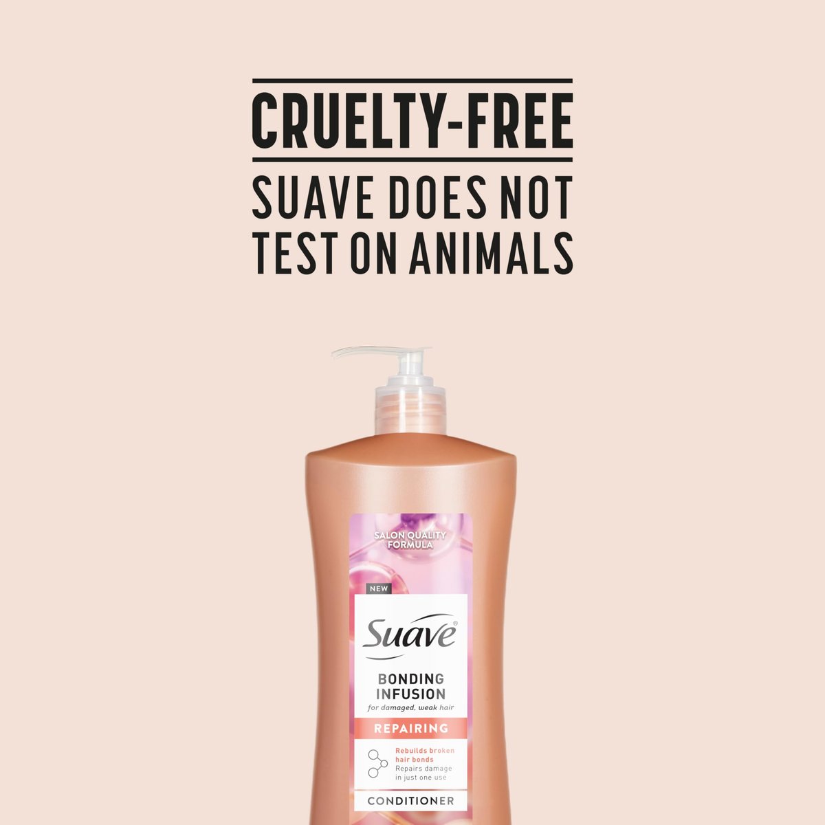 Suave Bonding Infusion Repairing Conditioner, Infused with Bonding Complex, Restorative for Weak or Damaged Hair, 28 oz Pump (Pack of 4) Avelisse