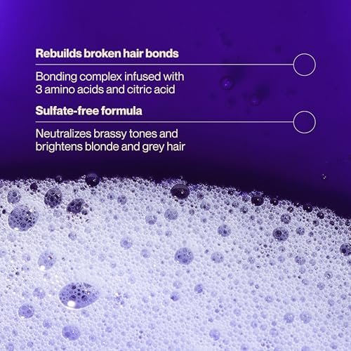 Suave Bonding Infusion Purple Toning Shampoo, Neutralizes Brassy Tones & Repairs Broken Hair Bonds, 28 oz Pump (Pack of 4) Avelisse