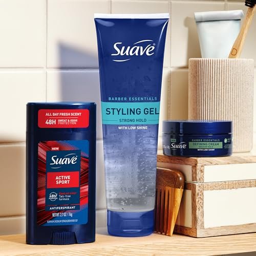 Suave Active Sport Men's Antiperspirant Deodorant, All Day Bergamot & Wood Scent, 48hr Odor & Wetness Protection, 2.7oz, 12 Pack Avelisse