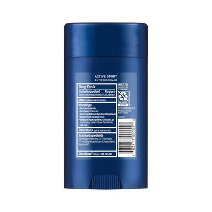 Suave Active Sport Men's Antiperspirant Deodorant, All Day Bergamot & Wood Scent, 48hr Odor & Wetness Protection, 2.7oz, 12 Pack Avelisse