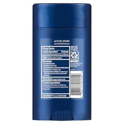 Suave Active Sport Men's Antiperspirant Deodorant, All Day Bergamot & Wood Scent, 48hr Odor & Wetness Protection, 2.7oz, 12 Pack Avelisse