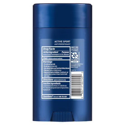 Suave Active Sport Men's Antiperspirant Deodorant, All Day Bergamot & Wood Scent, 48hr Odor & Wetness Protection, 2.7oz, 12 Pack Avelisse