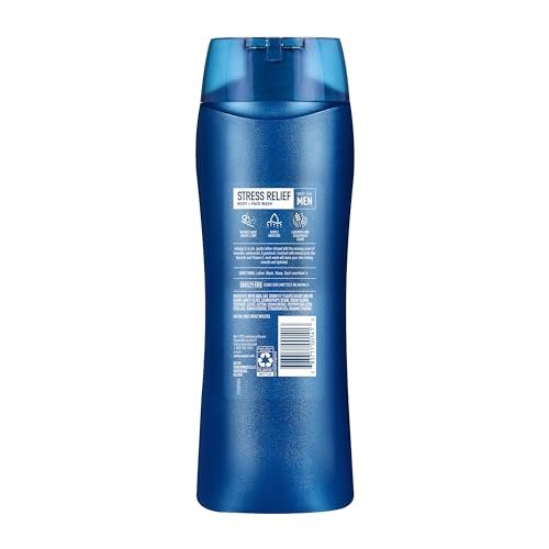 Suave Men's Stress Relief Body + Face Wash, Gentle Moisture with Lavender & Cedarwood All Day Fresh Scent, 18 oz (Pack of 6) Avelisse