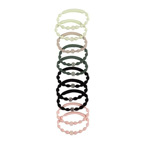 Goody Sport Forever Glow in the Dark Elastic Hair Ties - 10 Ct, 5 Assorted Colors, No Damage, 3X Stronger, Sport-Level Grip, All Hair Types - görsel 4