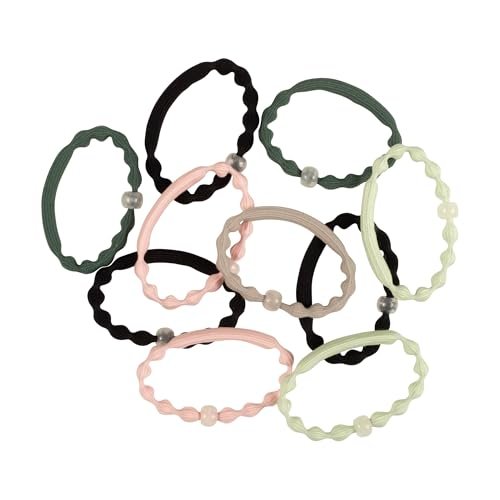 Goody Sport Forever Glow in the Dark Elastic Hair Ties - 10 Ct, 5 Assorted Colors, No Damage, 3X Stronger, Sport-Level Grip, All Hair Types - görsel 6