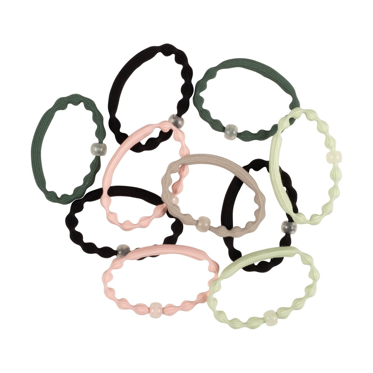 Goody Sport Forever Glow in the Dark Elastic Hair Ties - 10 Ct, 5 Assorted Colors, No Damage, 3X Stronger, Sport-Level Grip, All Hair Types - görsel 5