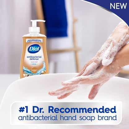 Dial Antibacterial Defense Liquid Hand Soap + Aloe, Sandalwood & Vanilla Scent, 11 Fl Oz (Pack of 12), Dermatologist-Tested Gentle Formula Avelisse