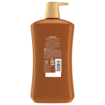 Caress Body Wash Shea Butter & Brown Sugar 2-Pack - Moisturizing Body Wash for Radiant Skin, Exfoliating Body Soap, 30 Fl Oz Avelisse