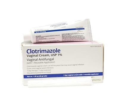 H2 pharma Clotrimazole Cream USP 1% - 1.59 oz Tube with Reusable Applicator, 7-Day Treatment for Athlete's Foot Avelisse