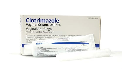 H2 pharma Clotrimazole Cream USP 1% - 1.59 oz Tube with Reusable Applicator, 7-Day Treatment for Athlete's Foot Avelisse