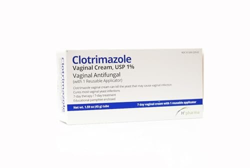 H2 pharma Clotrimazole Cream USP 1% - 1.59 oz Tube with Reusable Applicator, 7-Day Treatment for Athlete's Foot Avelisse
