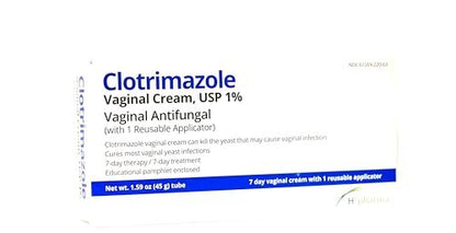 H2 pharma Clotrimazole Cream USP 1% - 1.59 oz Tube with Reusable Applicator, 7-Day Treatment for Athlete's Foot Avelisse