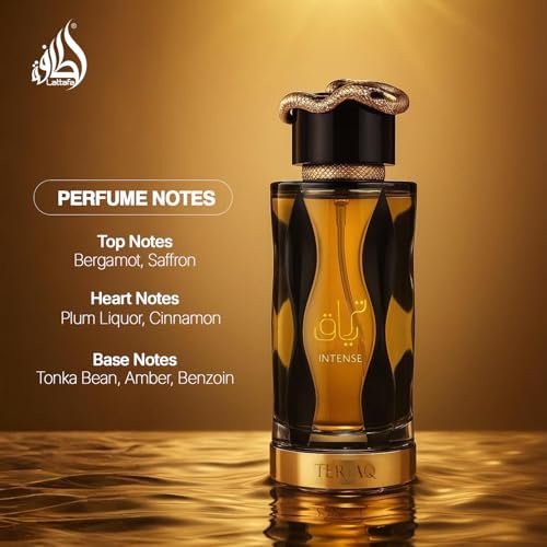Lattafa Teriaq Intense for Unisex Eau de Parfum Spray, 3.4 oz / 100 ml Avelisse