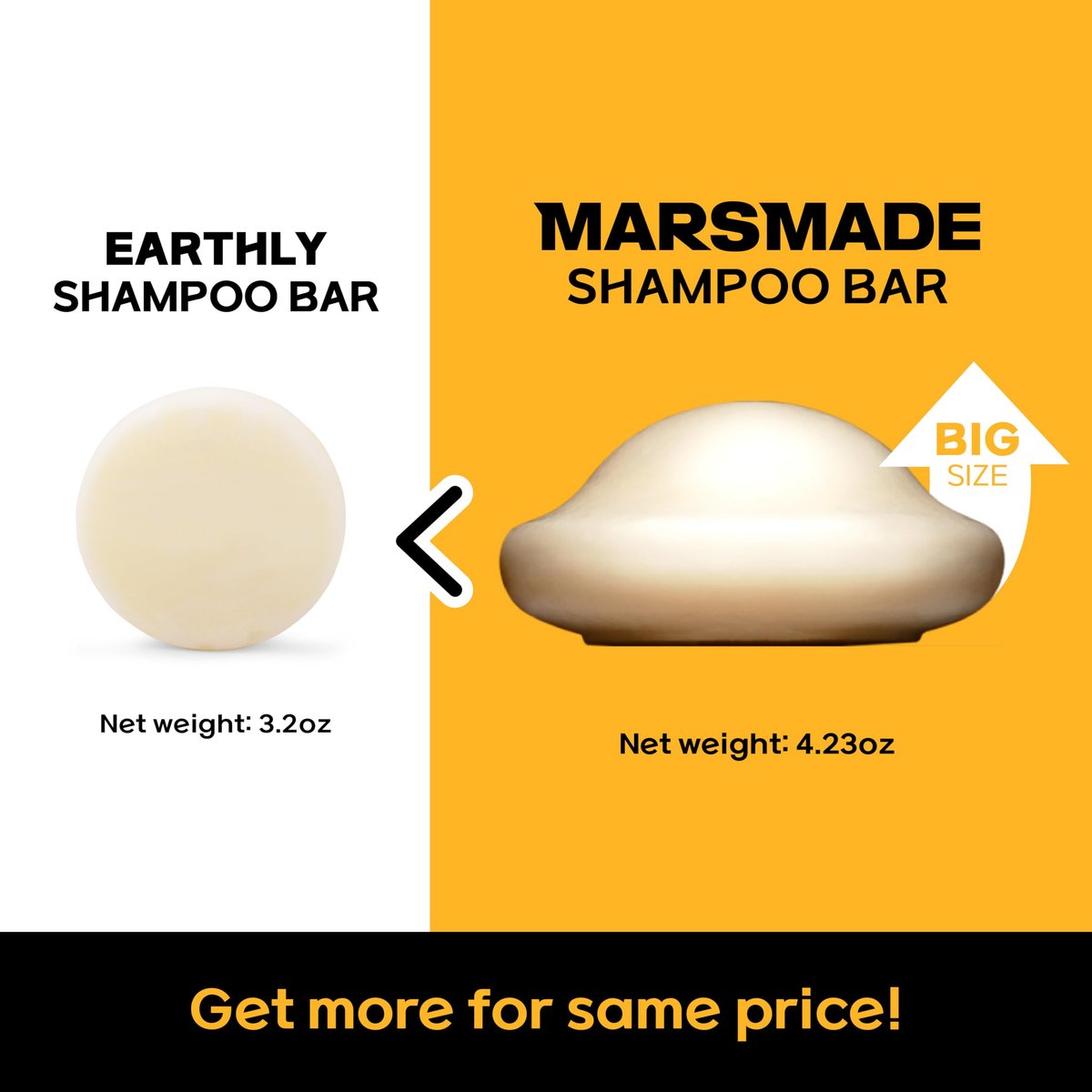 MARS MADE Rice Water Shampoo Bar 2.0 - Hydrating & Moisturizing Natural Hair Soap for Strengthening & Scalp Nourishment - Solid Bar for All Hair Types (120g, 4.23oz) - görsel 15