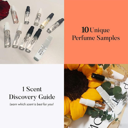 Huatsing Men's Designer Fragrance Sampler Cologne Samples Set for Men Travel (10PCS) - Blue Gift Box Avelisse