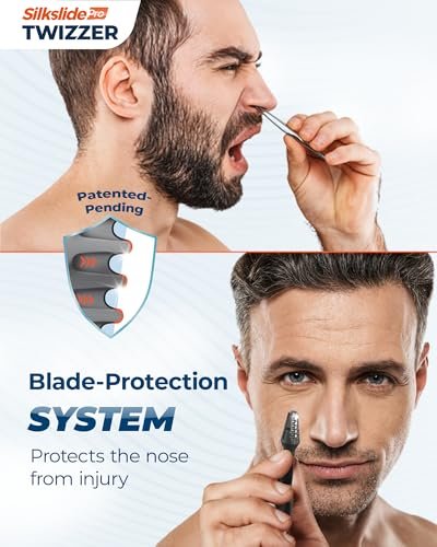 Silkslide TWIZZER Nose & Ear Hair Trimmer – Manual, Battery-Free, Patented Twist Design with German Blades - görsel 8
