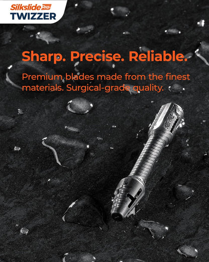 Silkslide TWIZZER Nose & Ear Hair Trimmer – Manual, Battery-Free, Patented Twist Design with German Blades