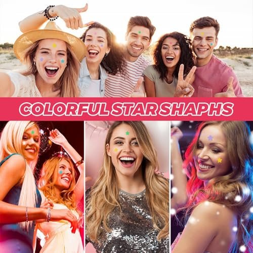 TIKIYOUN Star Pimple Patches for Face - 336 Count Acne Patches with 6 Colors & 2 Sizes, Cute Star-Shaped Zit Stickers for Blemish Protection - görsel 14