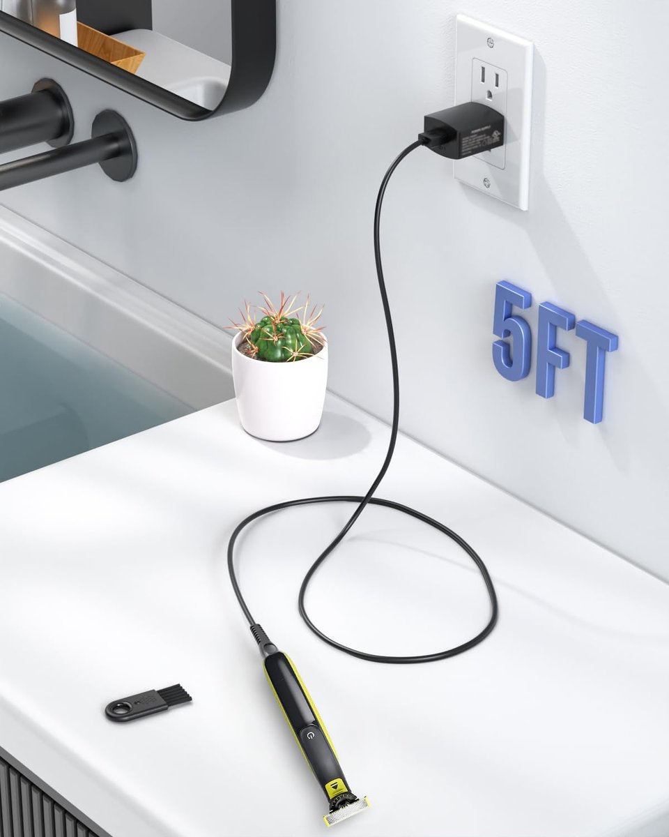 5V UL Charger for Philips Norelco Wet & Dry Electric Shaver & One Blade 360 - görsel 9