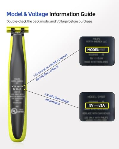 5V UL Charger for Philips Norelco Wet & Dry Electric Shaver & One Blade 360