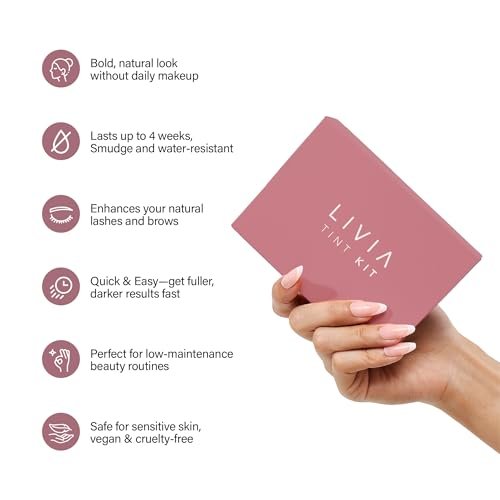 Livia Black Eyelash and Eyebrow Color Set – Long-Lasting, Natural-Looking Color for 4 Weeks – Vegan & Gentle for Sensitive Skin – Easy DIY Solution - görsel 12