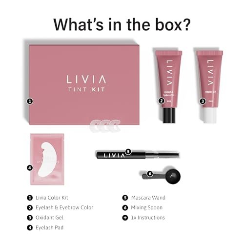 Livia Black Eyelash and Eyebrow Color Set – Long-Lasting, Natural-Looking Color for 4 Weeks – Vegan & Gentle for Sensitive Skin – Easy DIY Solution - görsel 10