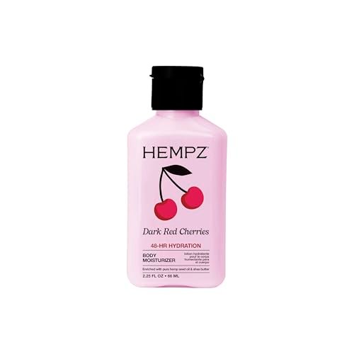 Hempz Mini Cherry Lotion – Ultra Hydrating Body & Hand Moisturizer, Dark Red Cherries, 2.25 oz Travel Size - görsel 2
