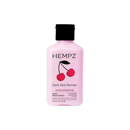 Hempz Mini Cherry Lotion – Ultra Hydrating Body & Hand Moisturizer, Dark Red Cherries, 2.25 oz Travel Size