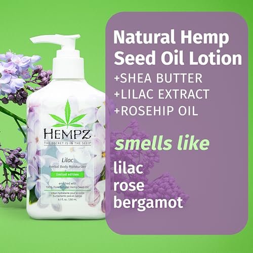 Hempz Limited Edition Lilac Lotion – Hydrating Body Moisturizer for Dry Skin, 8.5 oz - görsel 8