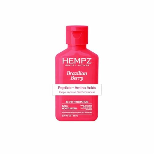 Hempz Mini Brazilian Berry Beauty Actives Lotion - Hydrating Moisturizer for Body, Hands and Feet 2.25 oz - görsel 2