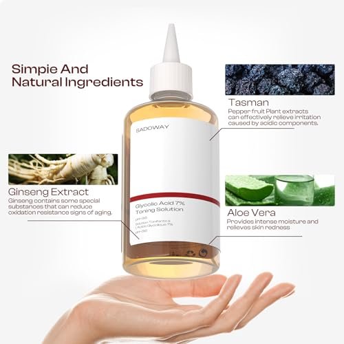 Glycolic Acid Toner 7% | Exfoliating Toning Solution 240ml – SADOWAY - görsel 8