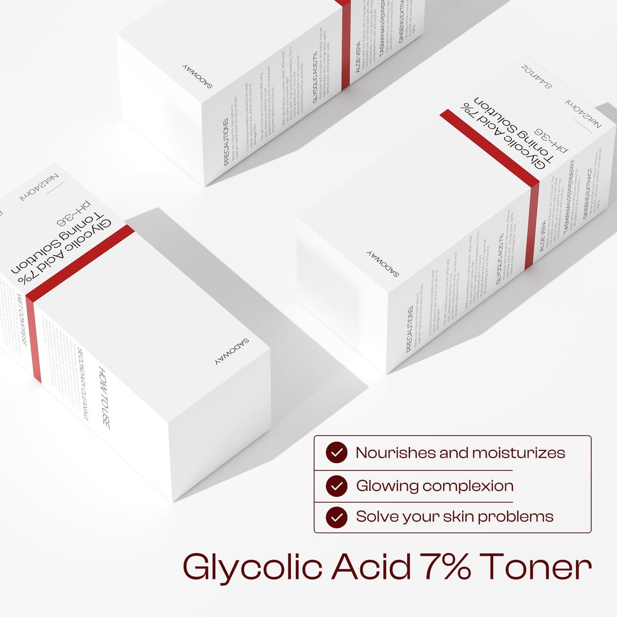 Glycolic Acid Toner 7% | Exfoliating Toning Solution 240ml – SADOWAY - görsel 11