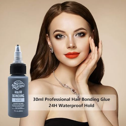 House West Hair Glue for Quick Weave 1oz - Professional Strong Hold, Waterproof & Non-Damaging Bonding Adhesive