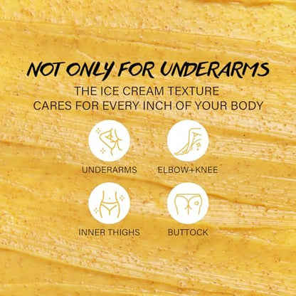 Underarm Detox Scrub with Turmeric & Vitamin C – Dark Spot Remover, Exfoliating Body Scrub for Women and Men, Even Skin Tone, Pigmentation Removal, 7.4 oz Avelisse