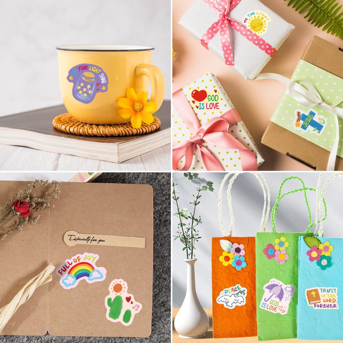 Fancy Land 140Pcs Religious Tattoos for Kids - Temporary Christian Easter Tattoo Sheets with Individual Bible Verses - Sunday School Crafts & Party Favors - görsel 17
