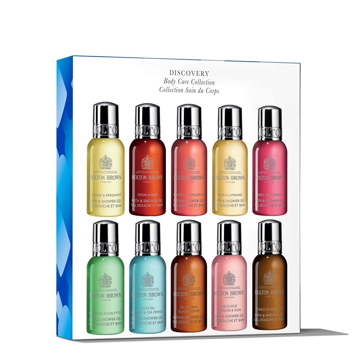 Molton Brown Discovery Body Wash Body Care Collection - 10 x 1 Fl Oz Travel Set Avelisse