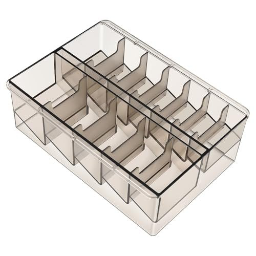Perfitech Clipper Guard Holder Organizer with 12 Slots, Sturdy PC Material - Transparent - görsel 2