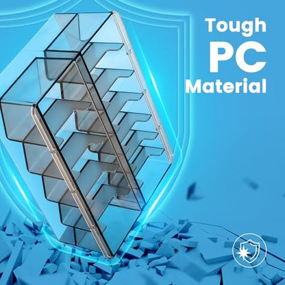 Perfitech Clipper Guard Holder Organizer with 12 Slots, Sturdy PC Material - Transparent