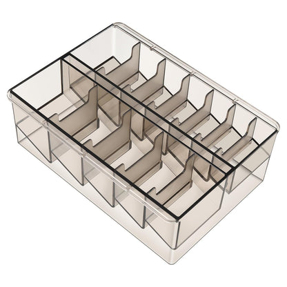 Perfitech Clipper Guard Holder Organizer with 12 Slots, Sturdy PC Material - Transparent
