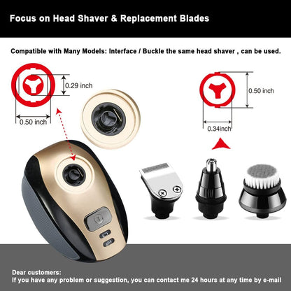 Universal Head Shaver Parts Compatible with Freedom Bird Shaver & Other Brands - SOLASKY Avelisse