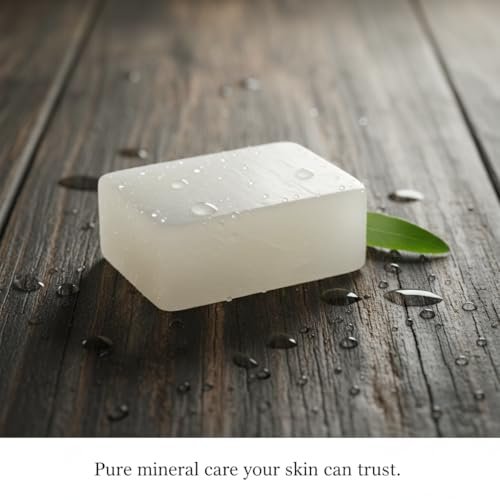 Herbs Botanica Alum Block for Shaving – Natural Aftersave Stone for Men, Stops Bleeding from Nicks & Cuts, 3.5 oz - görsel 8