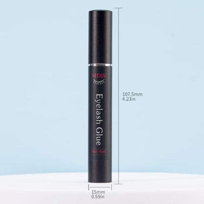 A9-h-b Single Tip False Eyelash Glue - Black Latex Free Eyelash Adhesive, Natural & Durable 6ml White