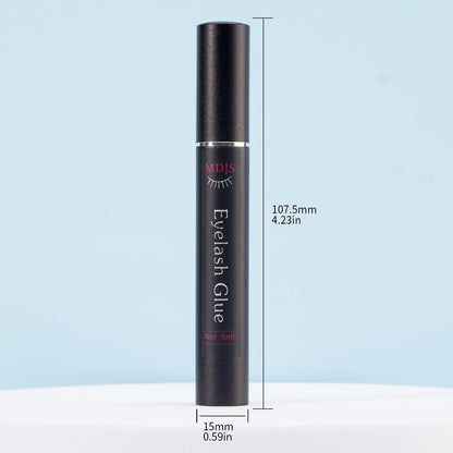 A9-h-b Single Tip False Eyelash Glue - Black Latex Free Eyelash Adhesive, Natural & Durable 6ml White