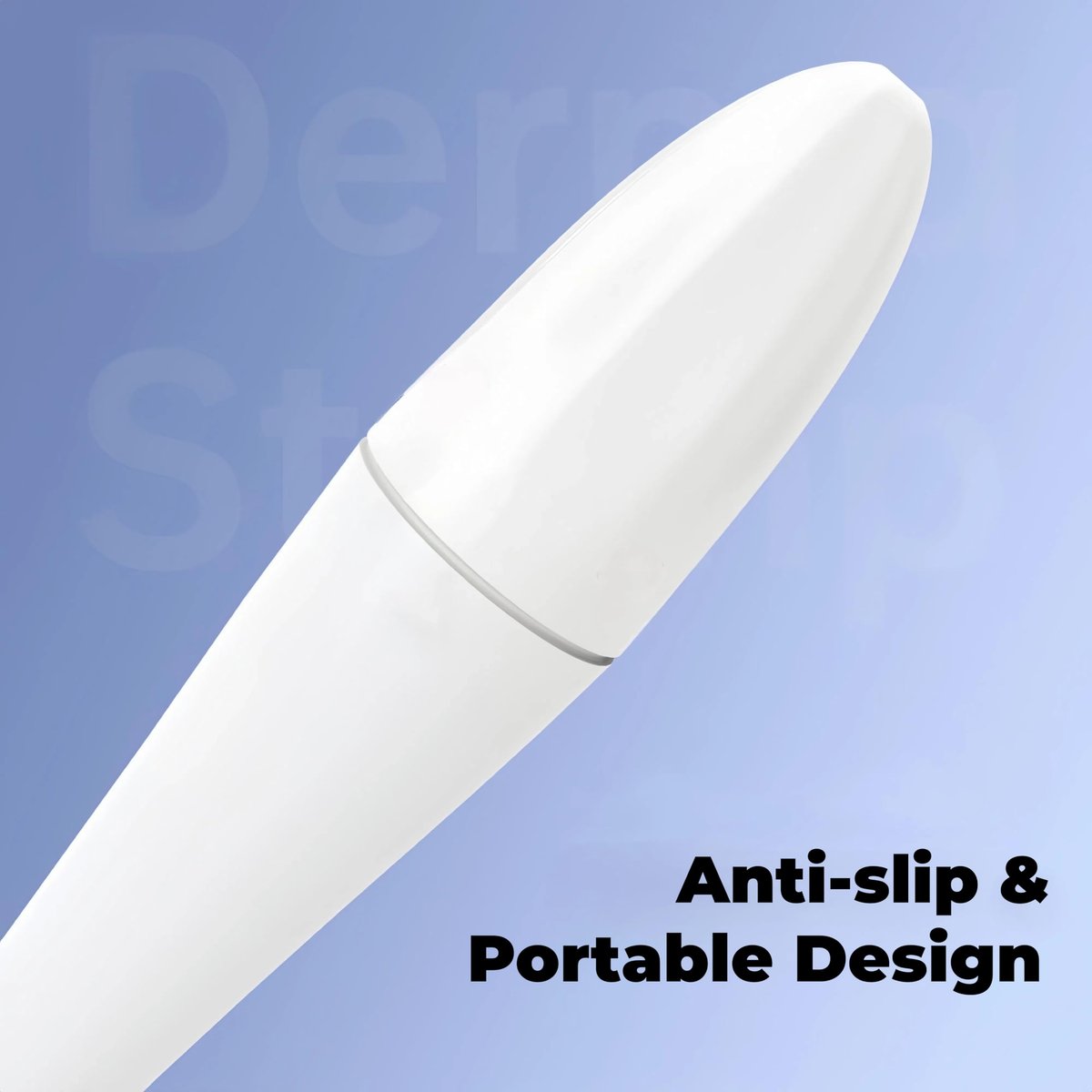 NSOSAUE Dermastamp for Hair & Beard Micro-Exfoliating Tool for Women and Men | White ABS Microdermabrasion Device - görsel 3