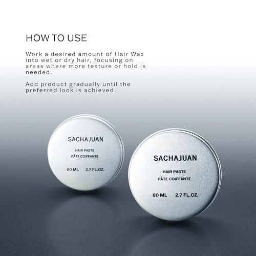 SACHAJUAN Hair Wax - Lightweight Styling Wax for Texture, Shine & Definition - Medium Hold, Non-Greasy - 2.7 oz Avelisse