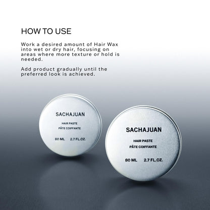 SACHAJUAN Hair Wax - Lightweight Styling Wax for Texture, Shine & Definition - Medium Hold, Non-Greasy - 2.7 oz Avelisse