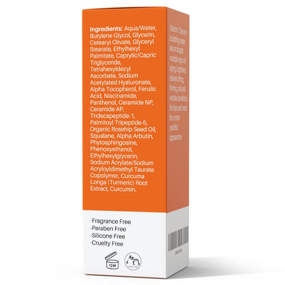 LeVaye Vitamin C Serum – Anti-Aging Face Serum with 15% Vitamin C, Ferulic Acid, Niacinamide, Hyaluronic Acid, Peptides, Ceramides – Targets Wrinkles, Fine Lines, Dark Spots, Enlarged Pores, Dry Skin Avelisse