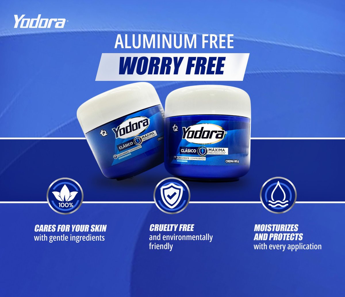 Classic Deodorant Yodoraa – Pack of 60g & 32g – Maximum Protection, Imported from Colombia Avelisse