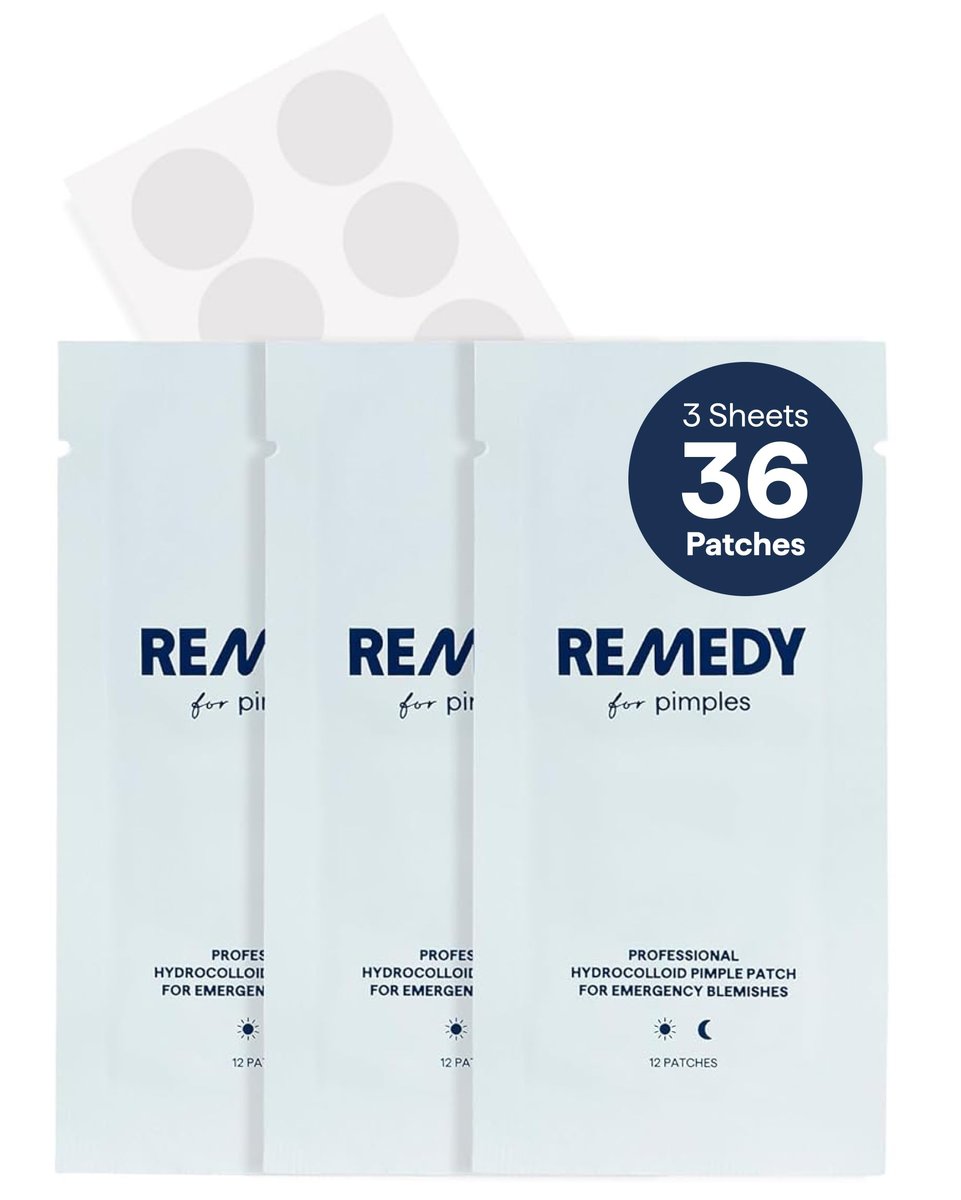 Remedy for Pimples | 36 Hydrocolloid Pimple Patches for Blemishes, Zits, Spot Concealing | Near-Invisible Medical-grade Blemish Patches | By Dermatologist Dr. Shah - görsel 2